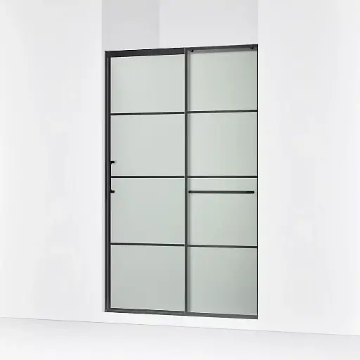 [KOH-707614-8G80-BL] Kohler 707614-8G80-BL Elate 75" Sliding Glass Shower Door Matte Black