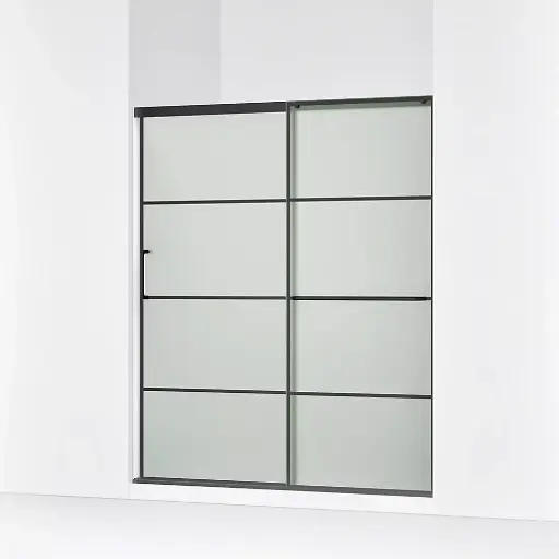 [KOH-707616-8G80-BL] Kohler 707616-8G80-BL Elate 75" Sliding Glass Shower Door Matte Black