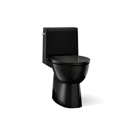 [KOH-78080-7] Kohler 78080-7 Reach One Piece Compact Elongated Toilet Black