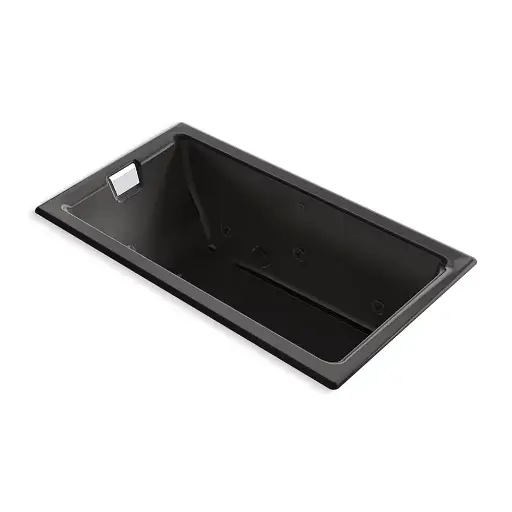 [KOH-856-JH-7] Kohler 856-JH-7 Tea-For-Two 66" x 36" Drop-in Undermount Whirlpool Bath Black