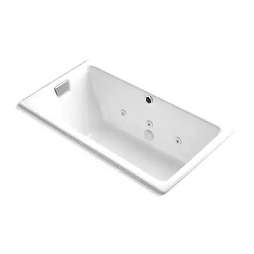 [KOH-856-JHE-0] Kohler 856-JHE-0 Tea-For-Two 66" x 36" Drop-in Undermount Whirlpool Bath White