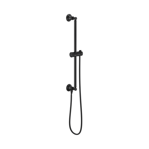 [BRI-74795-BL] Brizo 74795-BL Essential Shower Series Classic Round Slide Bar With Hose Matte Black