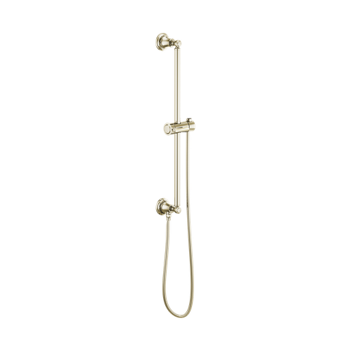 [BRI-74795-PN] Brizo 74795-PN Essential Shower Series Classic Round Slide Bar With Hose Brilliance Polished Nickel