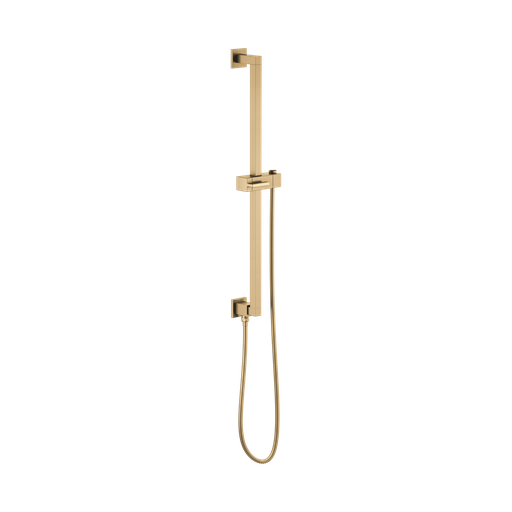 [BRI-74799-GL] Brizo 74799-GL Essential Shower Series Linear Square Slide Bar With Hose Brilliance Luxe Gold