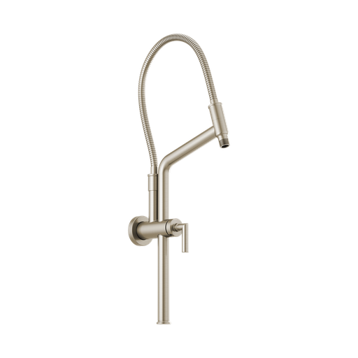 [BRI-81892-BN] Brizo 81892-BN Essential 10 7/16" Linear Round Slide Bar Shower Arm And Flange Brilliance Brushed Nickel