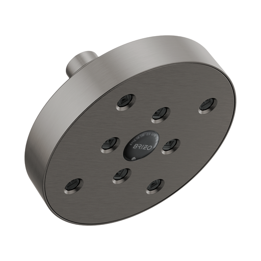 [BRI-87375-SL] Brizo 87375-SL Essential 5" Linear Round H2OKINETI Showerhead Brilliance Luxe Steel