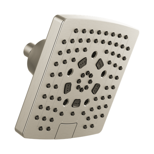 [BRI-87406-BN-2.5] Brizo 87406-BN-2.5 Essential 7” Linear Square H2Okinetic Shower Head Brilliance Brushed Nickel