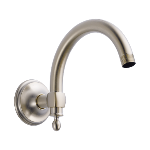 [BRI-RP70909NK] Brizo RP70909NK Essential 10" Classic Wall Mount Shower Arm And Flange Brilliance Luxe Nickel