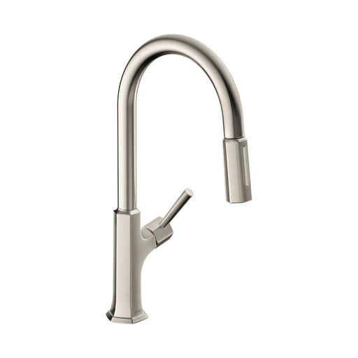[HAN-04852800] Hansgrohe 04852800 Locarno Higharc Kitchen Faucet 2 Spray Pull Down 1.75 Gpm In Steel Optic