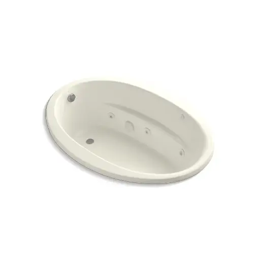 [KOH-1162-CB-96] Kohler 1162-CB-96 Sunward 60" x 42" Drop-in Whirlpool Heated Bath Biscuit