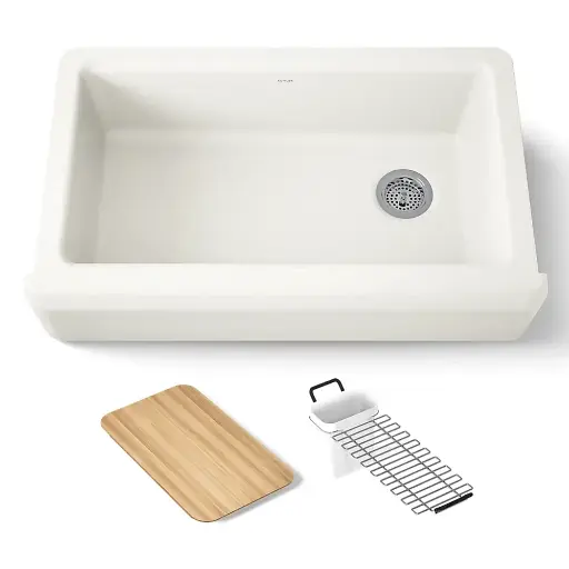 [KOH-24564-96] Kohler 24564-96 Riverby 35-3/4" Undermount Farmhouse Workstation Sink Biscuit