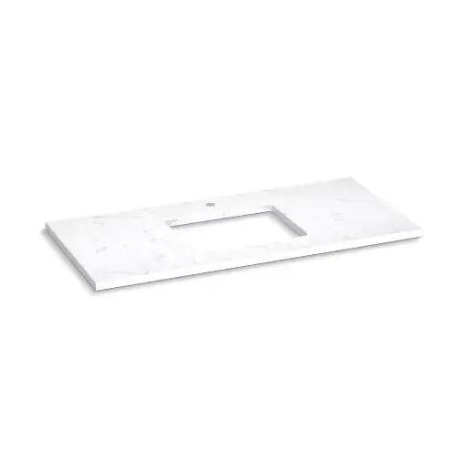[KOH-28253-EST] Kohler 28253-EST Silestone 49" Quartz Vanity Top With Rectangular Cutout Eternal Statuario