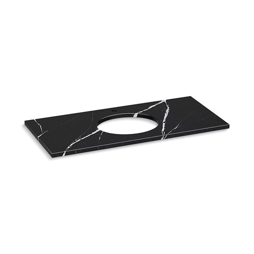 [KOH-28254-EMQ] Kohler 28254-EMQ Silestone 49" Quartz Vanity Top With Oval Cutout Eternal Marquina