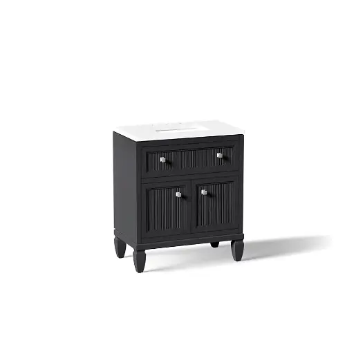 [KOH-33536-ASB-1WX] Kohler 33536-ASB-1WX Hearthaven 30" Vanity Cabinet With Sink Slate Grey