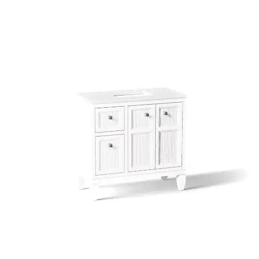 [KOH-33537-ASB-0] Kohler 33537-ASB-0 Hearthaven 36" Vanity Cabinet With Sink White