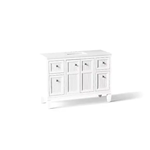[KOH-33538-ASB-0] Kohler 33538-ASB-0 Hearthaven 48" Vanity Cabinet With Sink White
