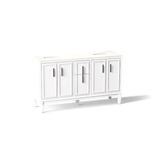 [KOH-33547-ASB-0] Kohler 33547-ASB-0 Southerk 60" Vanity Cabinet With Sink White