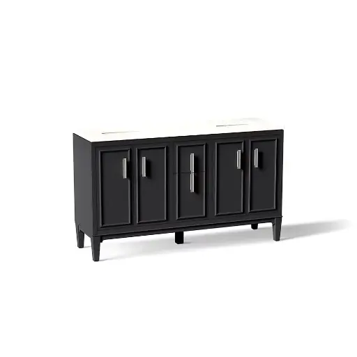 [KOH-33547-ASB-1WX] Kohler 33547-ASB-1WX Southerk 60" Vanity Cabinet With Sink Slate Grey