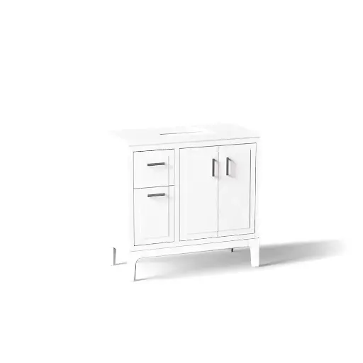 [KOH-33553-ASB-0] Kohler 33553-ASB-0 Seer 36" Vanity Cabinet With Sink White