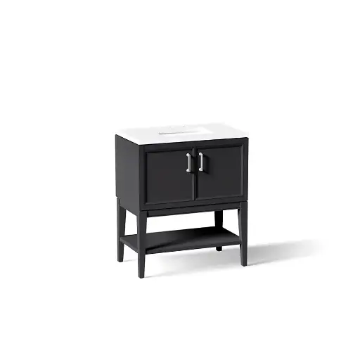 [KOH-33578-ASB-1WX] Kohler 33578-ASB-1WX Winnow 30" Bathroom Vanity Cabinet With Sink Slate Grey