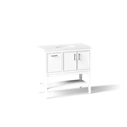 [KOH-33579-ASB-0] Kohler 33579-ASB-0 Winnow 36" Bathroom Vanity Cabinet With Sink White