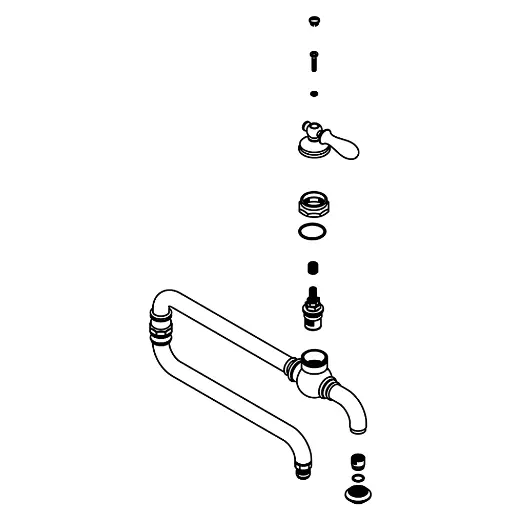 [KOH-1214018-CP] Kohler 1214018-CP Assembly Spout Polished Chrome