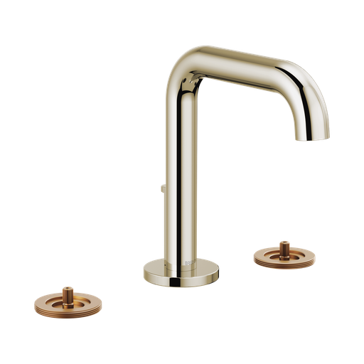 [BRI-65332LF-PNLHP] Brizo 65332LF-PNLHP Litze Widespread Lavatory Faucet Less Handles Polished Nickel