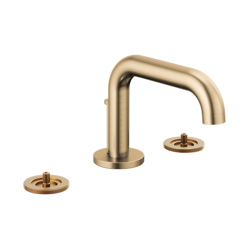 [BRI-65334LF-GLLHP] Brizo 65334LF-GLLHP Litze Widespread Lavatory Faucet Less Handles Brilliance Luxe Gold