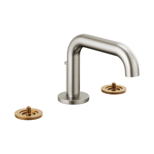 [BRI-65334LF-NKLHP-ECO] Brizo 65334LF-NKLHP-ECO Litze Widespread Lavatory Faucet Less Handles Brilliance Luxe Nickel