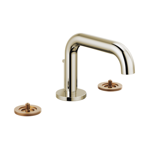 [BRI-65334LF-PNLHP-ECO] Brizo 65334LF-PNLHP-ECO Litze Widespread Lavatory Faucet Less Handles Polished Nickel