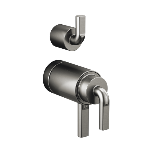 [BRI-HL7539-SL] Brizo HL7539-SL Litze Thermostatic Valve With Diverter Trim Handle Kit Brilliance Luxe Steel