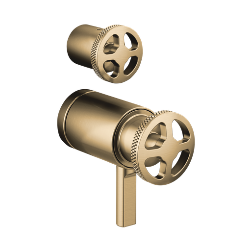 [BRI-HW7532-GL] Brizo HW7532-GL Litze Thermostatic Valve With Diverter Trim Handle Kit Brilliance Luxe Gold