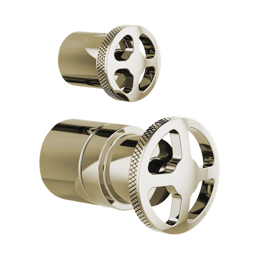 [BRI-HW75P32-PN] Brizo HW75P32-PN Litze Pressure Balance Valve With Diverter Trim Handle Kit Brilliance Polished Nickel