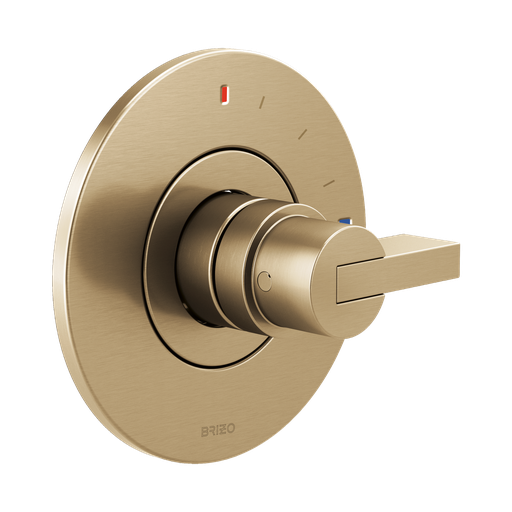 [BRI-T60P035-GLLHP] Brizo T60P035-GLLHP Litze Pressure Balance Valve Trim Less Handle Brilliance Luxe Gold