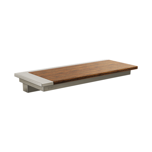[BRI-691022-NKTK] Brizo 691022-NKTK Frank Lloyd Wright Wall Shelf Brilliance Luxe Nickel Wood
