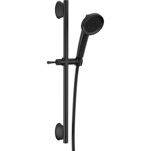 [DEL-51386-BL] Delta 51386-BL 3-Setting Slide Bar Hand Shower Matte Black