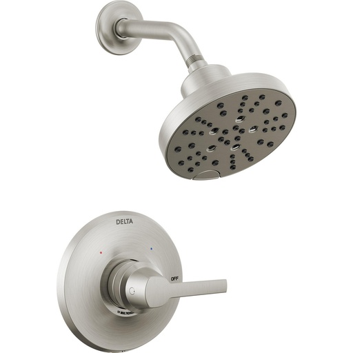 [DEL-T14272-SS-PR] Delta T14272-SS-PR Galeon 14 Series Shower Trim With H2Okinetic Lumicoat Stainless