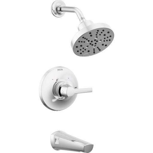 [DEL-T14472-PR] Delta T14472-PR Galeon 14S Tub Shower Trim With H2Okinetic Lumicoat Chrome