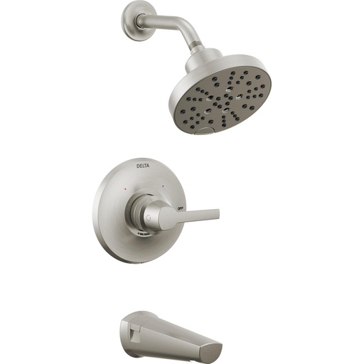 [DEL-T14472-SS-PR] Delta T14472-SS-PR Galeon 14S Tub Shower Trim With H2Okinetic Lumicoat Stainless