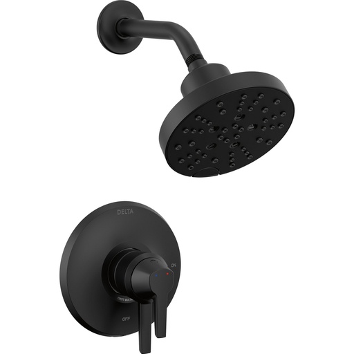 [DEL-T17272-BL] Delta T17272-BL Galeon 17 Series Shower Trim With H2Okinetic Matte Black