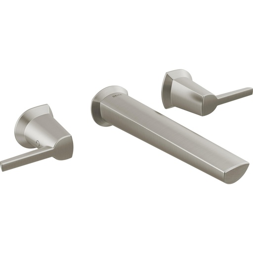 [DEL-T3571LF-SS-PR-WL] Delta T3571LF-SS-PR-WL Galeon Two Handle Wall Mount Bathroom Faucet Lumicoat Stainless