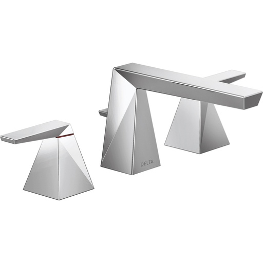 [DEL-35543-PR-MPU-DST] Delta 35543-PR-MPU-DST Two Handle Widespread Bathroom Faucet Lumicoat Chrome