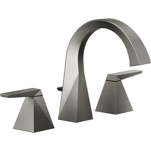 [DEL-35546-KS-PR-MPU-DST] Delta 35546-KS-PR-MPU-DST Two Handle Widespread Bathroom Faucet Black Stainless