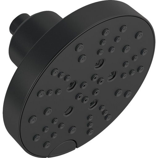 [DEL-52668-BL] Delta 52668-BL 5-Setting H2Okinetic Round Cont Raincan Matte Black