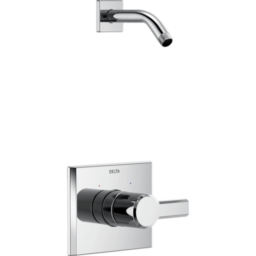 [DEL-T14299-PR-LHD] Delta T14299-PR-LHD Pivotal 14 Series Shower Only Trim Less Head Lumicoat Chrome