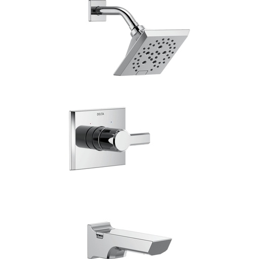 [DEL-T14499-PR] Delta T14499-PR Pivotal 14 Series Tub And Shower Trim Lumicoat Chrome