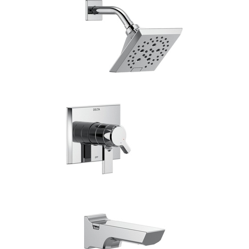 [DEL-T17499-PR] Delta T17499-PR Pivotal 17 Series Tub And Shower Trim Lumicoat Chrome
