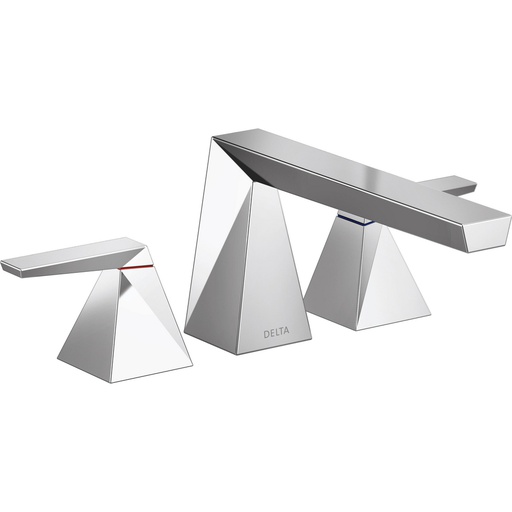 [DEL-T2743-PR] Delta T2743-PR Trillian Two-Handle Roman Tub Trim Lumicoat Chrome