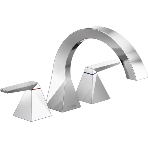 [DEL-T2746-PR] Delta T2746-PR Trillian Two-Handle Roman Tub Trim Lumicoat Chrome