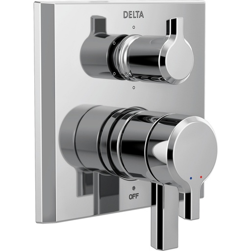 [DEL-T27999-PR] Delta T27999-PR Pivotal 17 Series Integrated Diverter Trim 6 Function Diverter Lumicoat Chrome